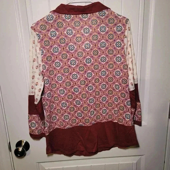 Cato russet brown top size medium - Picture 3 of 4